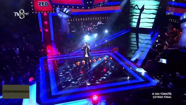 Zeo Jaweed Duygusal anlar Kum gibi O Ses Türkiye TV8 11 şubat çeyrek final FULL HD 1080P