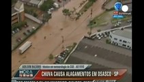 برغم خشکسالی در سائو پائولوی برزیل سیل جاری شد