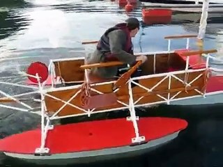 Homemade Pontoon Boat in Namsos