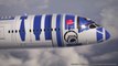 R2-D2 painted on All Nippon Airways JET : amazing STAR WARS campaign!