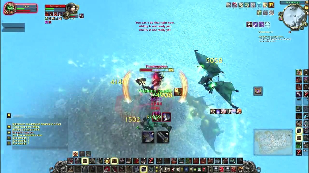 World of warcraft Swifty Duels vs DK ft. Finalrequiem (WoW Gameplay/Commentary)