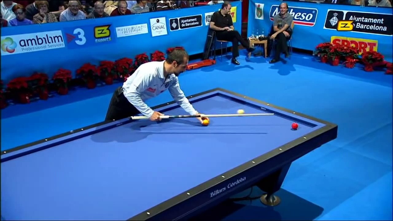 Exhibicion de Semih Sayginer en el Ciutat de Barcelona de billar 3 bandas 2011