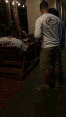 Fake US soldier vs angry guy