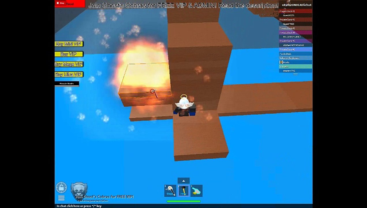 noob annoys me - roblox = build a bout and raft to the vip(part 1 )