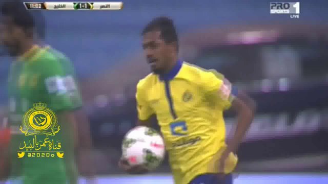 اهداف ( ابراهيم غالب ) كامله مع النصر الموسم 2015