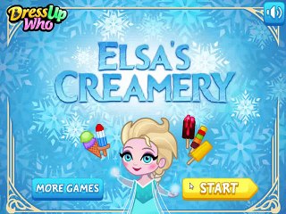 Frozen Elsa creamery game - Queen Elsa sell her delicious ice creams