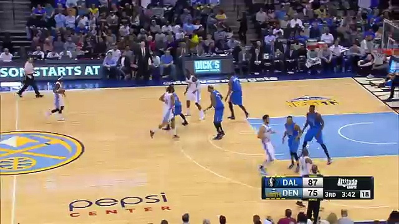 J.J. Hickson Putback Dunk _ Mavericks vs Nuggets _ April 10, 2015 _ NBA Season 2014_15