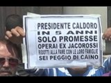Napoli - Jacorossi, i lavoratori protestano davanti al Comune (16.04.15)