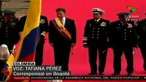 Santos cumple con actos protocolarios y asume presidencia de Colombia