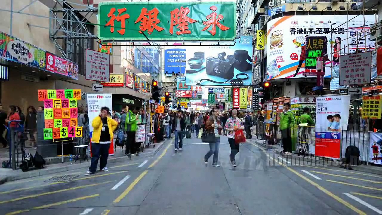 UHD, Ultra HD, 2K, 4K Video Time Lapse Stock Footage - Hong Kong, China