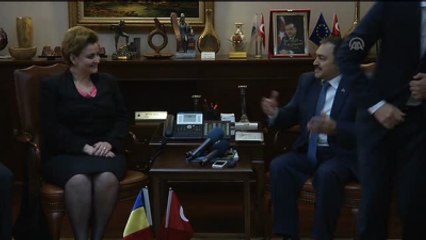 Eroğlu, Rumen Mevkidaşı Gaurilescu'yu Kabul Etti