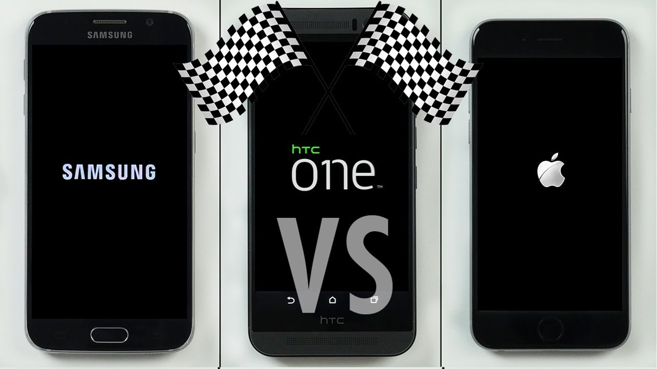 Galaxy S6 vs. HTC One M9 vs. iPhone 6 Speed Test