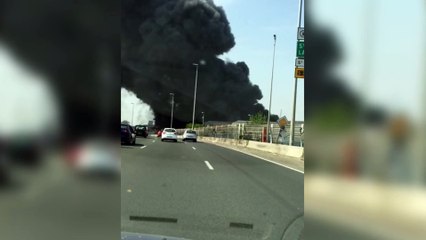 Incendie entrepôt Saint-Ouen