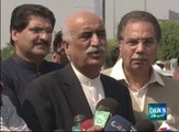 Opposition will not support MQM's motion against PTI's lawmakers: Khursheed Shah