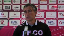 Conférence de presse d'Olivier Dall'Oglio avant DFCO-Angers SCO