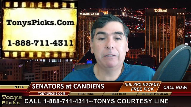 NHL Playoff Free Pick Game 2 Montreal Canadiens vs. Ottawa Senators Odds Prediction Preview 4-17-2015