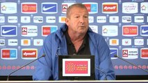 Rolland Courbis avant MHSC vs SM Caen (33ème journée L1)