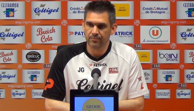 L1-J33 / EAG-EVIAN : la conférence d'avant match de J.Gourvennec