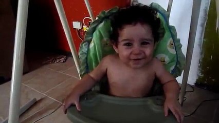 funniest Funny Baby Crying Video - Fake Cry Response For His Father [ CUTE BABY ]