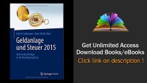 Geldanlage und Steuer 2015 Sichern der Ertraege in der Niedrigzinsphase (Gabler Geldanlage u. Steuern) Download PDF