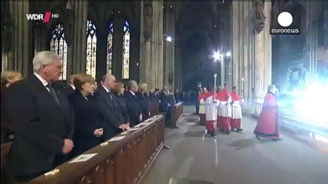 Una messa per le vittime del disastro Germanwings