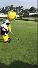 Jacksonville Jaguars Mascot Wins Closest to the Hole Competition at TPC Sawgrass