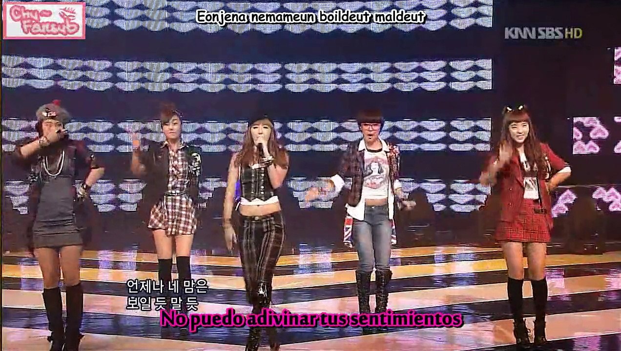 [Subs Español] 4Minute - What a girl wants (Live 091025)