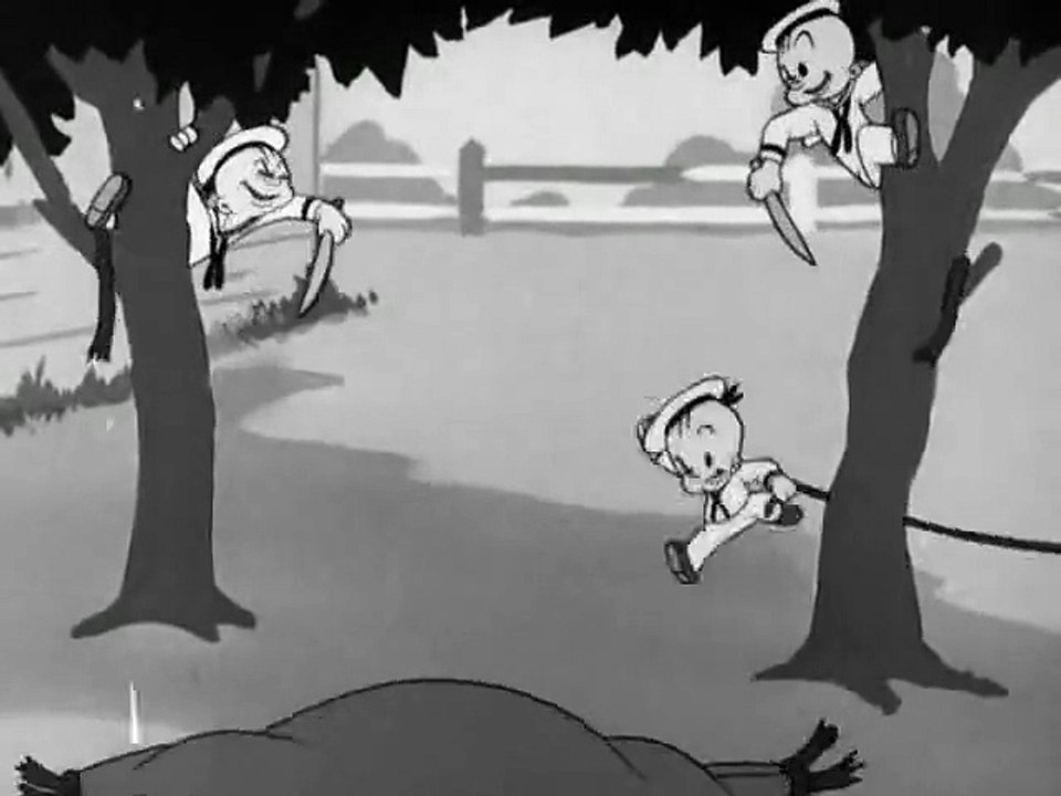 Popeye The Sailor - A Jolly Good Furlough - Banned Cartoon