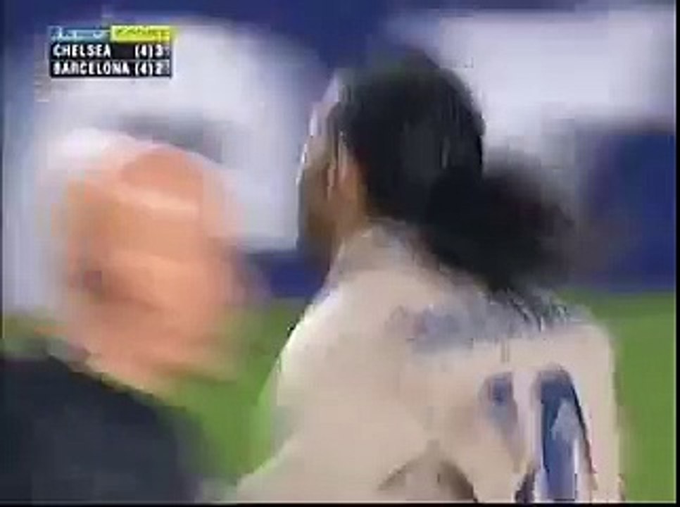 Ronaldinho Goal for Barcelona v Chelsea at Stamford Bridge in 2005