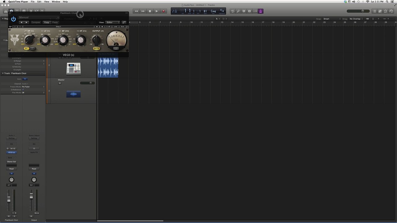 Waves VEQ3 In Logic Pro