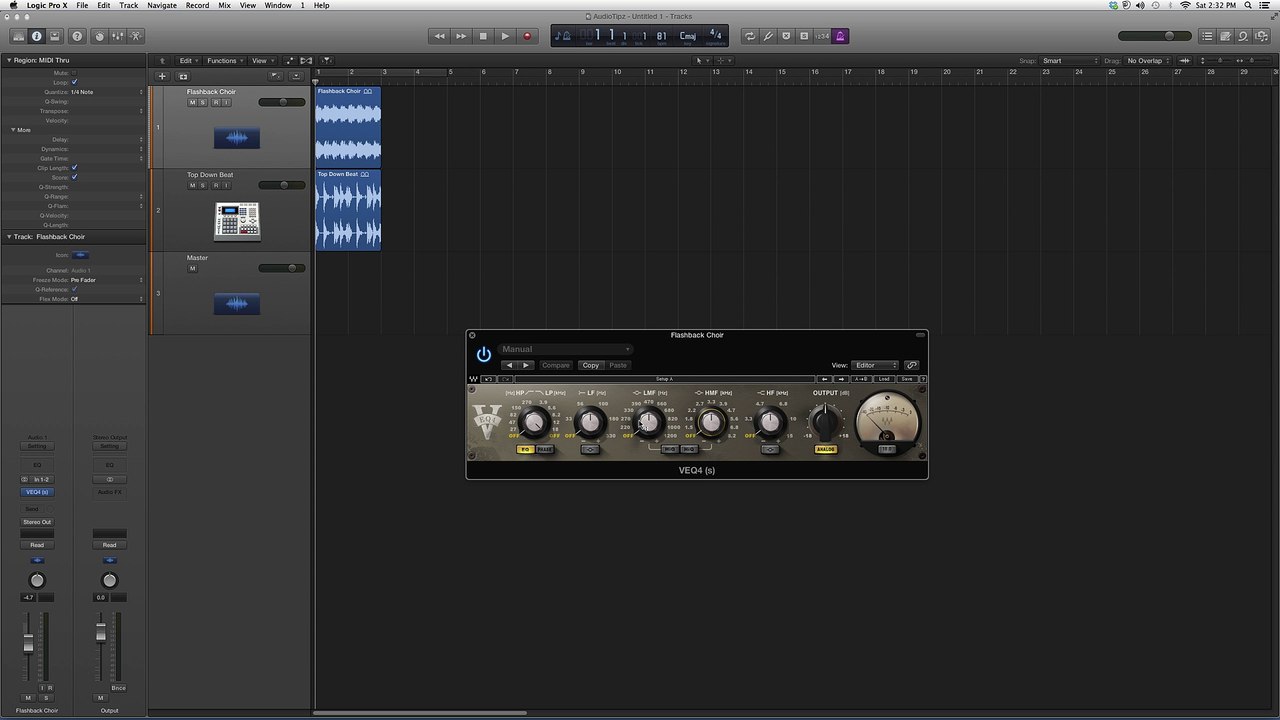 Waves VEQ4 In Logic Pro