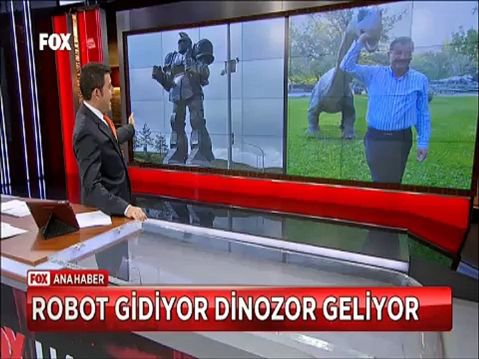 Melih Gökçek Ankara'da Robot Transformersleri kaldırıp yerine Dinozorları dikecek