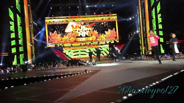 [FANCAM] 150328 Music Bank in Hanoi Encore EXO and Chanyeol focus