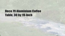 Deco 79 Aluminium Coffee Table, 30 by 19-Inch