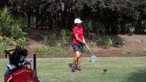 LYDIA KO - PERFECT FACE ON DRIVER GOLF SWING 2013 - REG & SLOW MOTION - 1080p