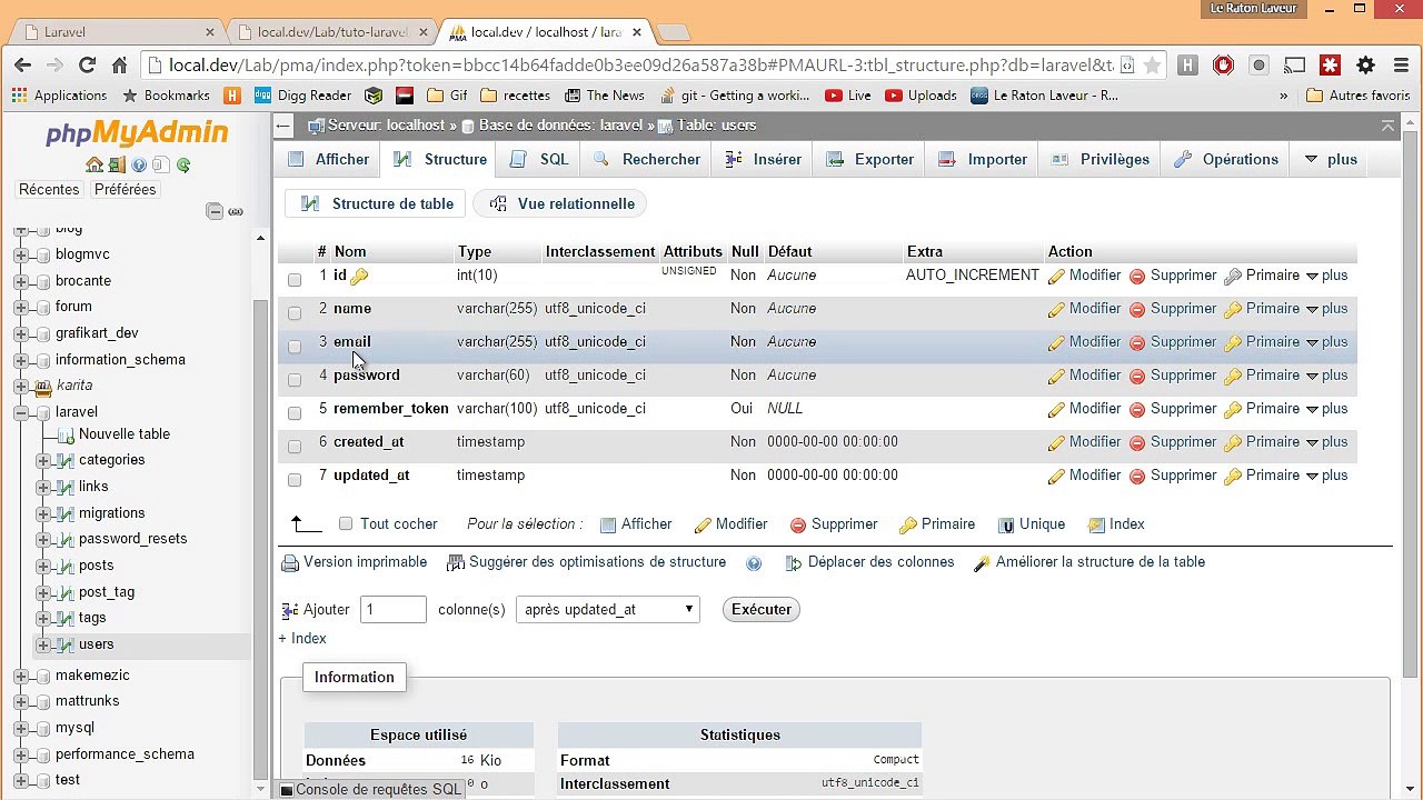 Laravel : Authentification