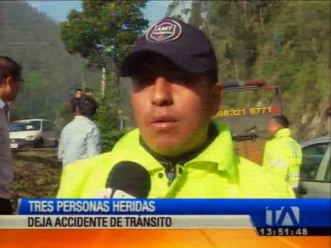 Accidente de tránsito dejó cuatro personas heridas