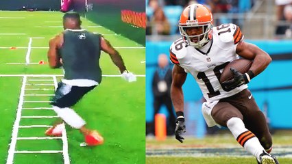 Cleveland Browns WR Andrew Hawkins Shows off Incredible Foot Speed