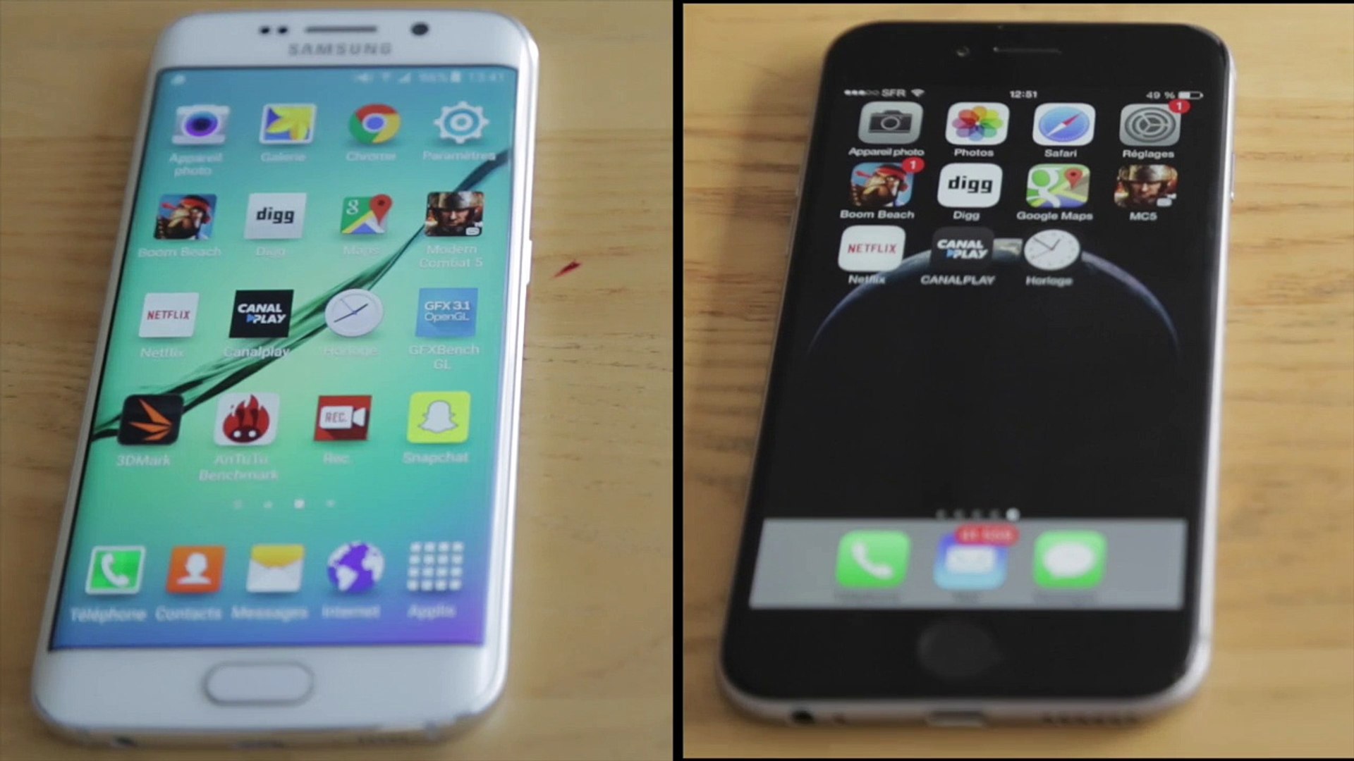 ⁣Samsung Galaxy S6 Edge vs iPhone 6 : speed test