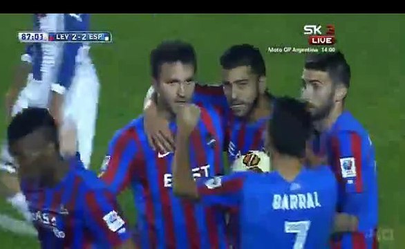 levante-espanyol 2-2 Victor Casadesus goal