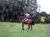 Amazing video | Jumping rope with a horse |