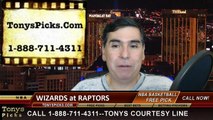Toronto Raptors vs. Washington Wizards Free Pick Prediction NBA Pro Basketball Playoffs Game 1 Odds Preview 4-18-2015