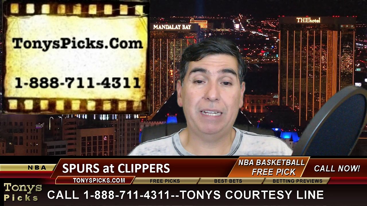 LA Clippers vs. San Antonio Spurs Free Pick Prediction NBA Pro Basketball Playoffs Game 1 Odds Preview 4-19-2015