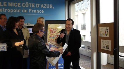 Exposition "J'y cours" - Rémy MOLINARI - remerciement de Mehdi EL GLAOUI