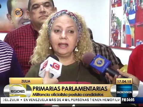 Oficialismo postula candidatos a parlamentarias en Zulia