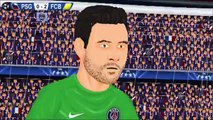 Champions League: Luis Suárez y los huachas a David Luiz en divertida parodia