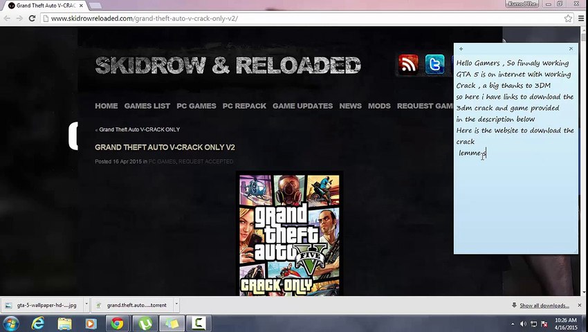  Download GTA 5 PC crack - torrent