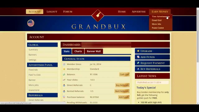 Como Ganar Dinero Gratis Para Paypal 2015 con granbux