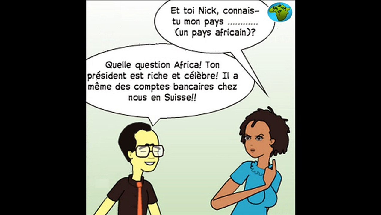 Dialogue entre un jeune suisse et une jeune africaine à propos de leurs pays