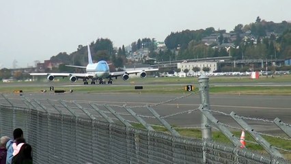 Air Force One Take Off Boeing Field Seattle